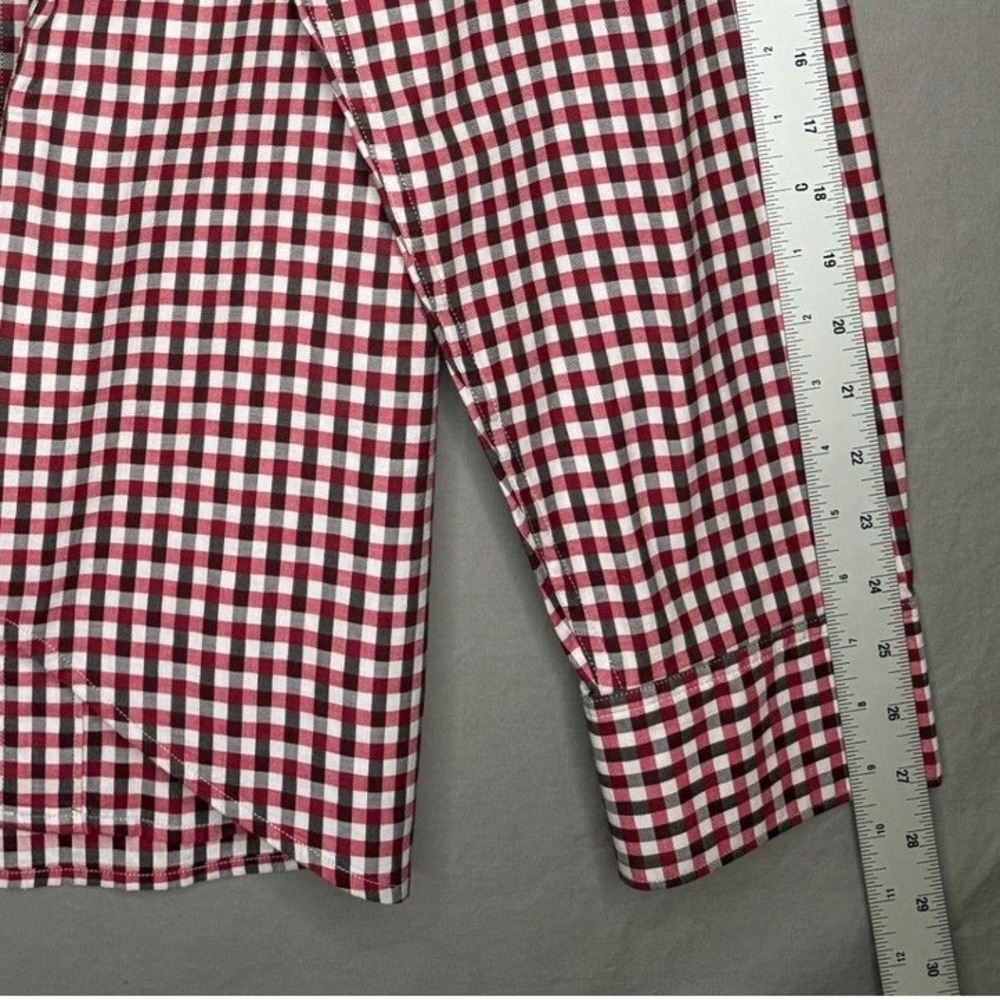 Robert Graham Mens 2XL Classic Fit Gingham Button Down Shirt Red Black White - Picture 6 of 7